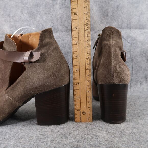 Alberto Fermani Shoes Womens 39 Booties Fashion Leather Cutout Open Toe Brown - Picture 7 of 16